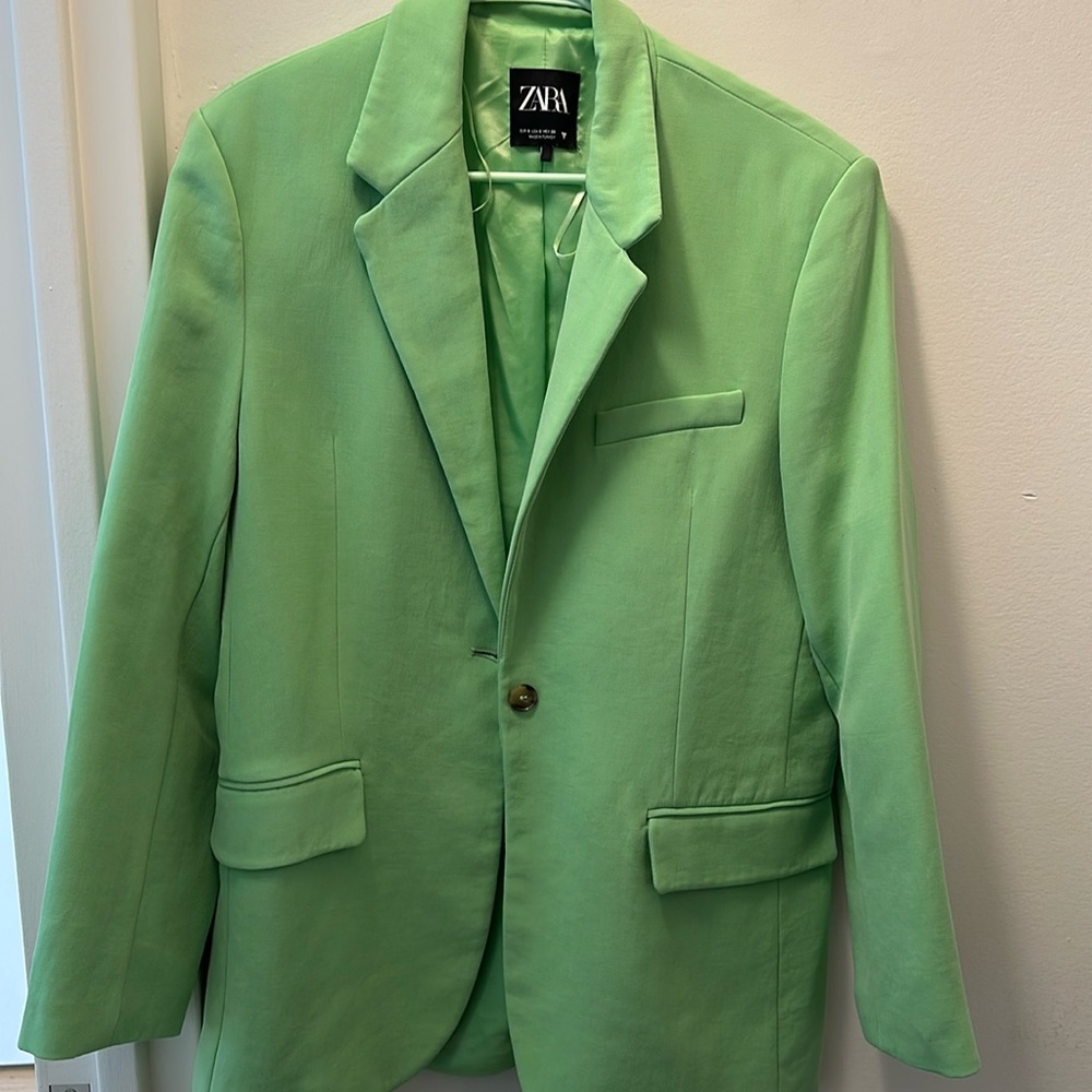 Light green blazer oversized
